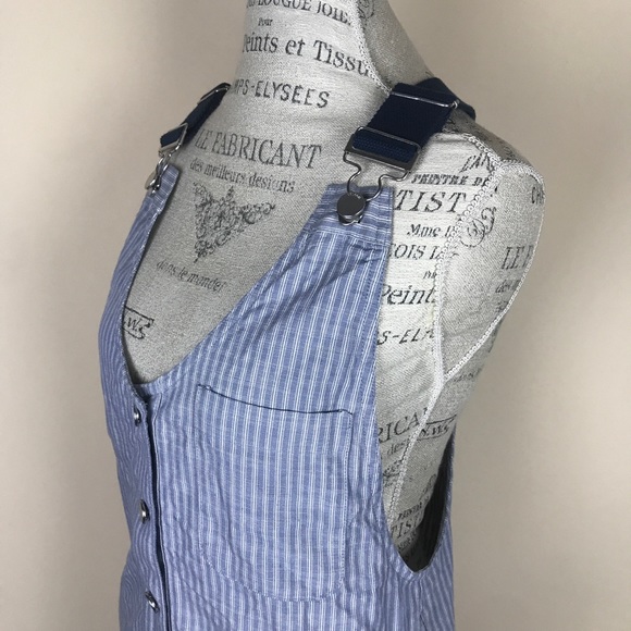 Volcom blue striped overall short dress - Picture 8 of 16